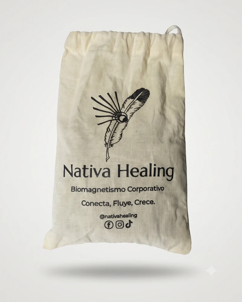 Bolsa artesanal del kit de biomagnetismo corporativo Nativa Healing